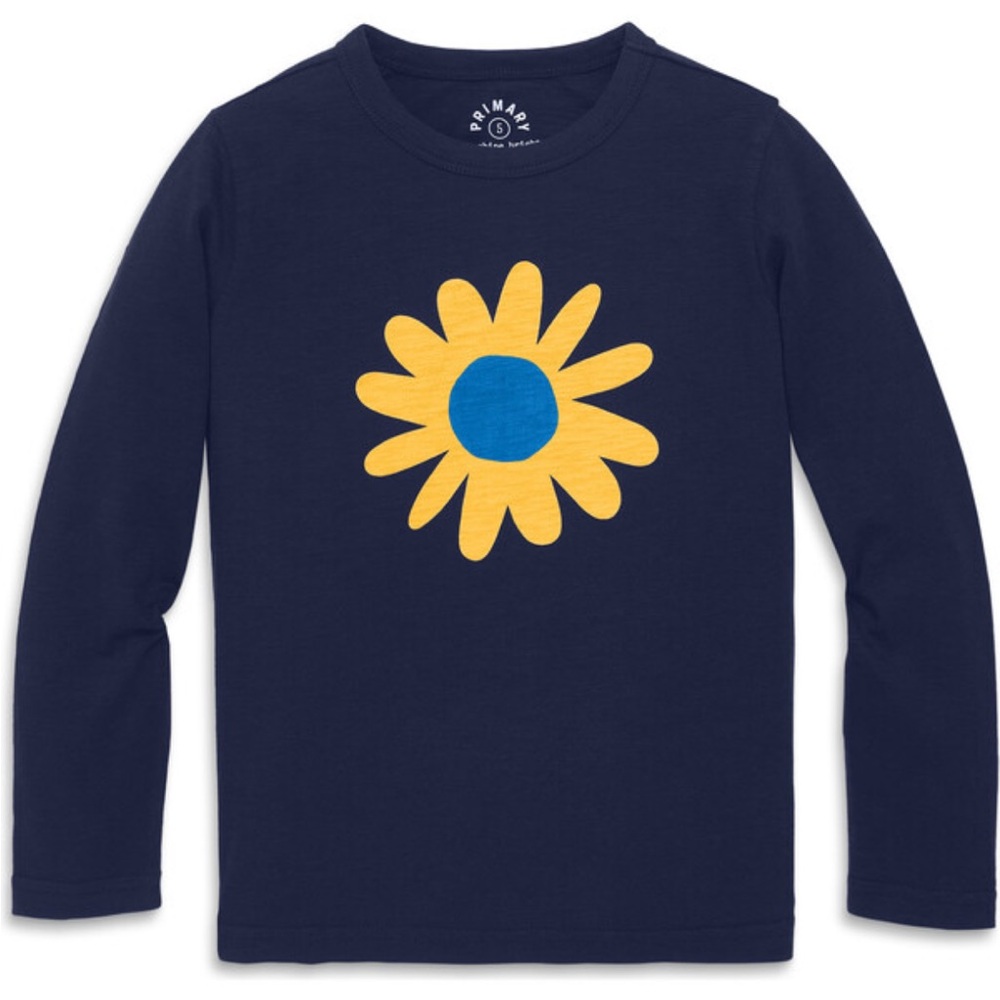 Primary | Long Sleeve Sunflower Tee | 8-9 years